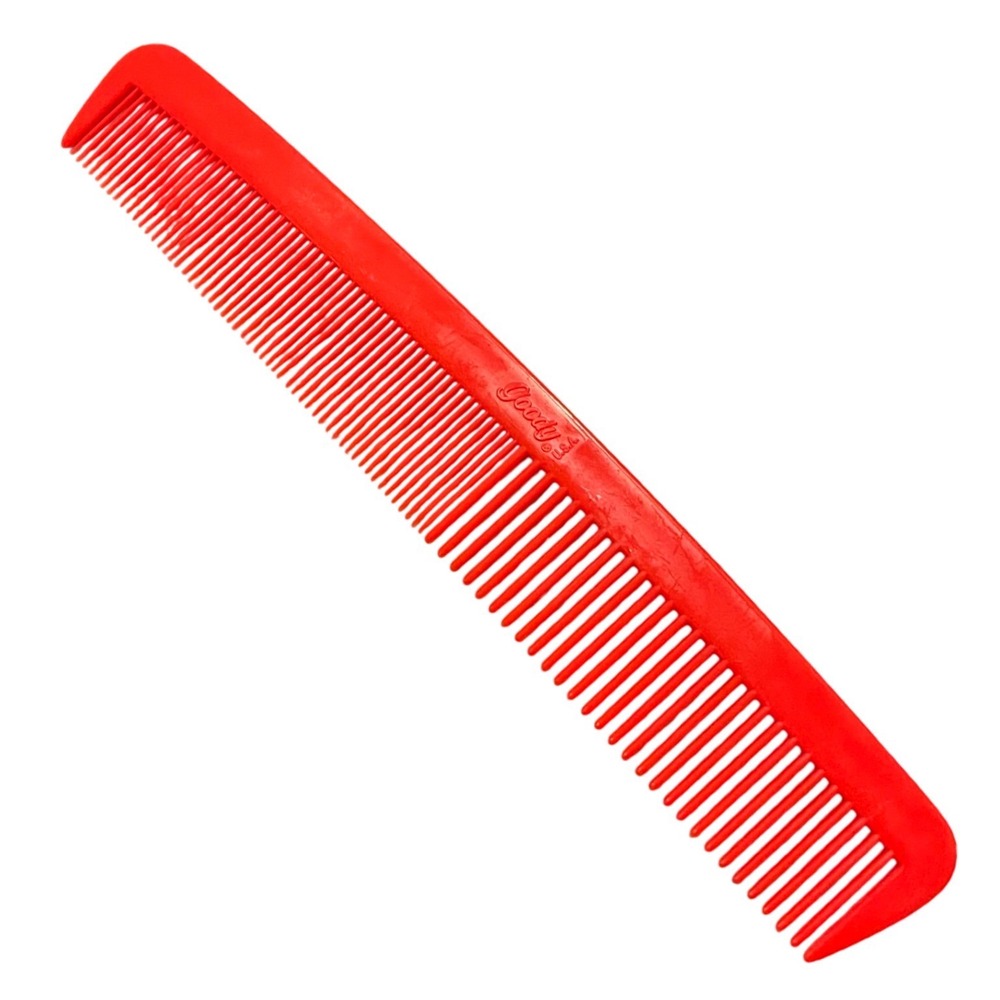 Vintage Goody Pocket Purse Comb Red Made in USA 80s plastic Unbreakable